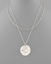 Face Coin Layer Necklace