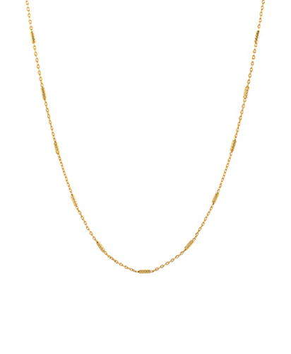 Textured Mini Bar Station Necklace