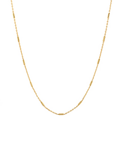 Textured Mini Bar Station Necklace