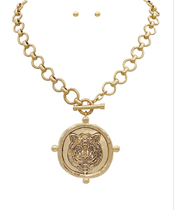 Tiger Head Medallion
