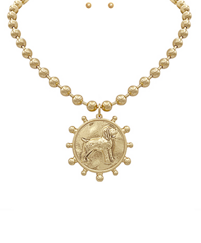 Smokey Dog Necklace Set