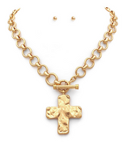 Byzantine Cross & Chain Toggle Set
