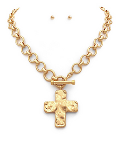 Byzantine Cross & Chain Toggle Set