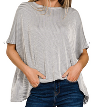 Lloyd Ribbed Oversized Top