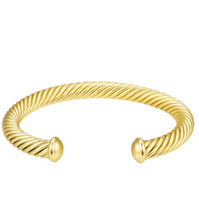 Simple Cable Cuff Bracelet