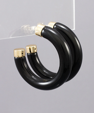 Capped Acrylic Open Hoops