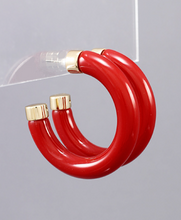 Capped Acrylic Open Hoops