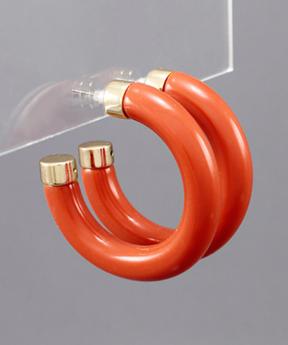 Capped Acrylic Open Hoops