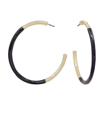 Half Color Coated Hoops- large