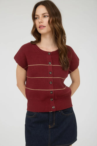 The Weekend Striped Cardigan