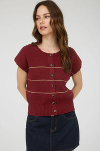 The Weekend Striped Cardigan