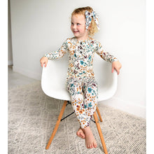 Maren Floral RUFFLE TWO PIECE Bamboo Kids Lounge Set