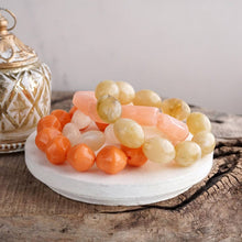 Sorbet Stack – Set of 4 Chunky Acrylic Stretch Summer Bracelets