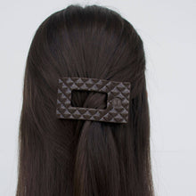 Flat Rectangle Hair Clip | Small | Truly Taupe Quilted