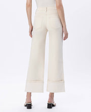 Fall's Canvas Super High Rise Cuffed Wide Leg Jeans