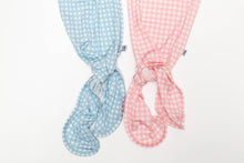 Pink Gingham Knotted Infant Gown