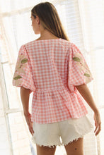 Sweet Magnolia Gingham Blouse