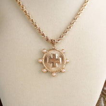 Sunlit Devotion – Cross Pendant Necklace