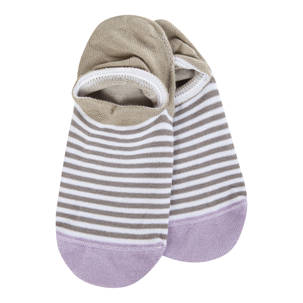 No Show Grey Multi Socks