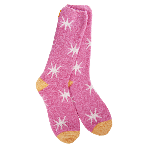 Cozy Cali Starburst Azalea Socks