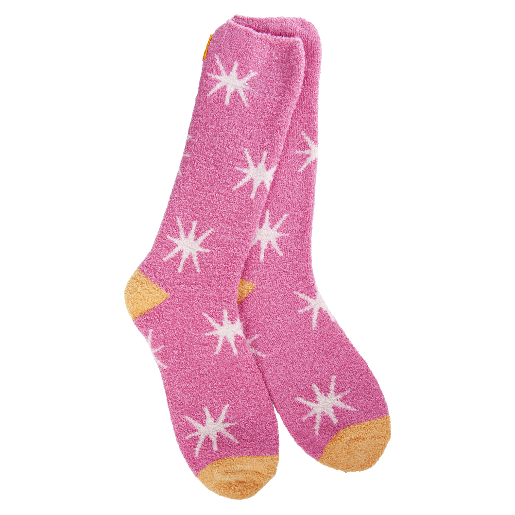 Cozy Cali Starburst Azalea Socks