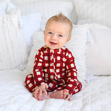 Emery Plaid ZIP Bamboo Baby Sleepy