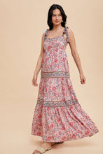 Sunset Serenade Border Print Maxi Dress