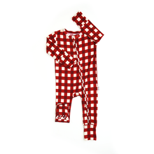Emery Plaid ZIP Bamboo Baby Sleepy