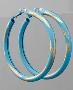 Gold Line Paint Hoops