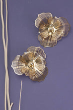 FILIGREE GOLD FLOWER POST EARRINGS