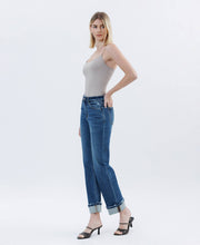 Niko High Rise Cuffed Straight Jean