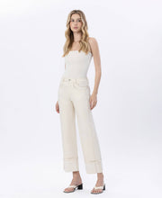 Fall's Canvas Super High Rise Cuffed Wide Leg Jeans