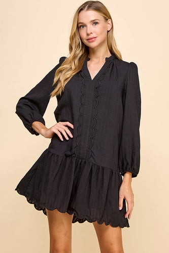 Susie Scalloped Detail Dress