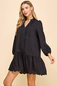 Susie Scalloped Detail Dress