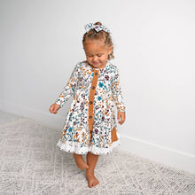 Maren Floral BUTTON DRESS Kids Fall Outfit
