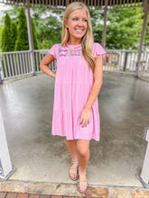 Aniston Tiered Embroidered Dress
