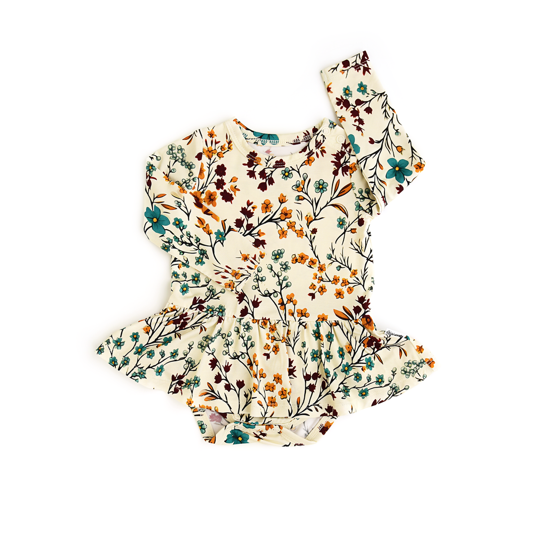 Maren Floral TUTU Bamboo Baby Dress