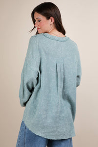 Leah Cotton Gauze Oversized Top