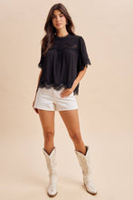 Delicate Details Lace Trim Top