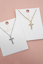 18K STAINLESS STEEL TARNISH FREE CROSS NECKLACE