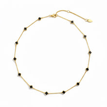 Petite Colored Clover Necklace