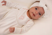 Pip Embroidered Gown -Pink Cross