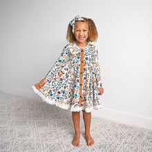 Maren Floral BUTTON DRESS Kids Fall Outfit