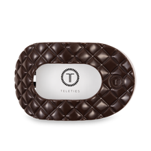 Flat Round Hair Clip | Large | Truly Taupe Quilted