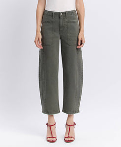 Olive Barrel Jeans