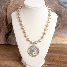 Coin Chunky Ball Chain Statement Necklace