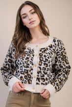 Kate Cheetah Knit Sweater Cardigan