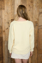 Bee Ribbed Henley Knit Top