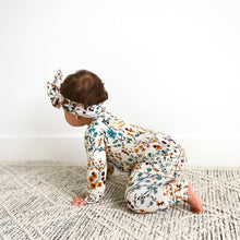 Maren Floral RUFFLE ZIP Bamboo Sleepies Little Baby Outfit