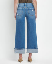 Julie High Rise Cuffed wide leg Jeans